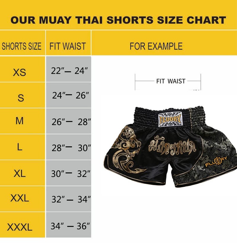 FLUORY Muay Thai Fight Shorts,MMA Shorts Clothing Training Cage Fighting Grappling Martial Arts Kickboxing Shorts Clothing - Image 4